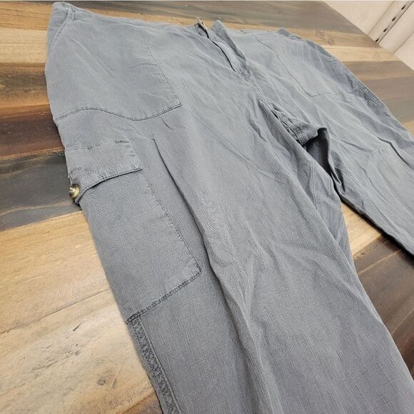 Sonoma Comfort Waist Utility Capri Pants Cotton Waistband Charcoal Gray Size 26W - Picture 11 of 11
